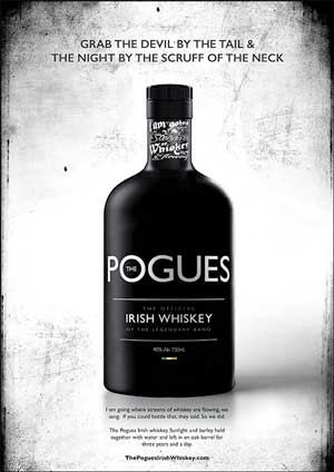 Bottle of Pogues Whiskey